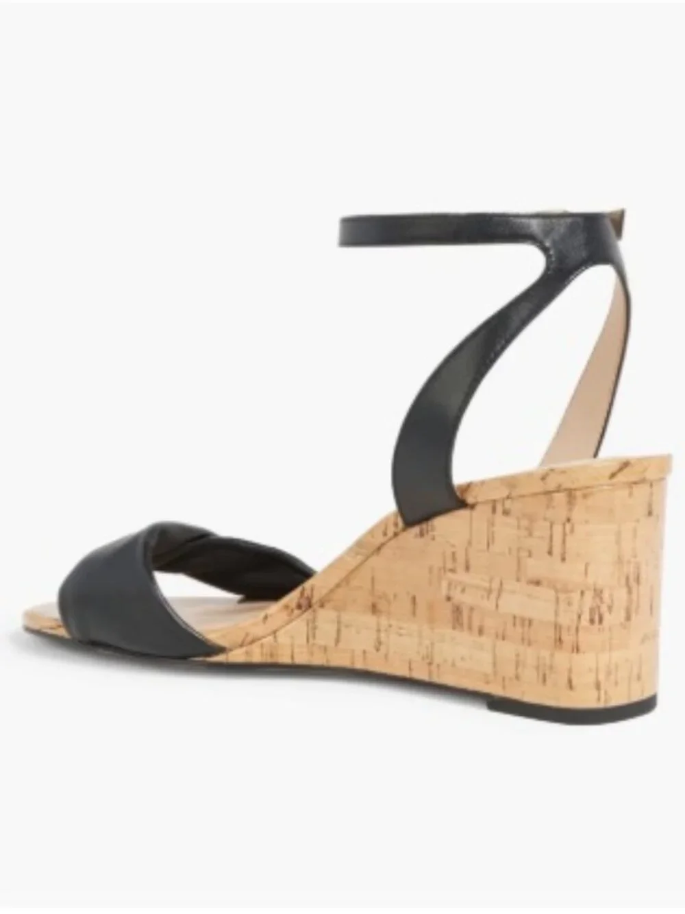 STUART WEITZMAN Everly 75 leather wedge sandals 10 - Picture 6 of 11